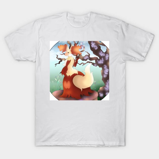 Magical fire fox T-Shirt by XoXy24